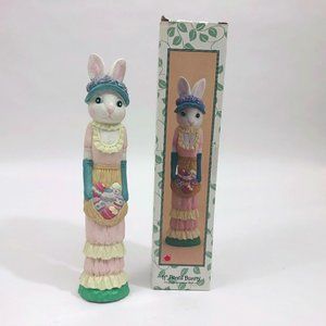 EUC 11 inch Pencil Bunny Figurine with Box